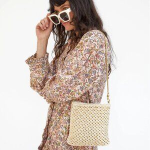 Clare V - Cleore - Natural Cotton Cording w/ Gold Rings